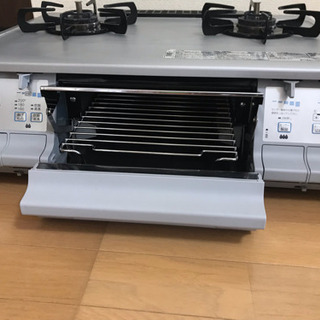 ★パロマ 2口ガスコンロ グリル付き 美品 プロパン用の画像