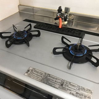 ★パロマ 2口ガスコンロ グリル付き 美品 プロパン用の画像