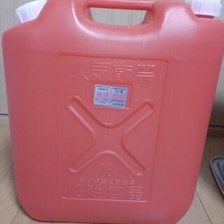 【本日引取2,500円】石油ファンヒーター&灯油ポリタンク　セットでの画像