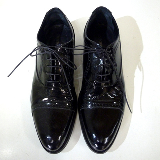 エンポリオアルマーニ EMPORIO ARMANI エナメルドレスシューズ 本物 EMPORIO ARMANI/エンポリオアルマーニ エナメル ドレスシューズ