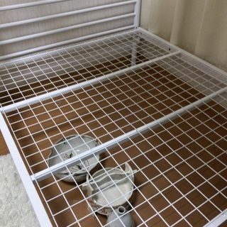  2段ベッド 社員寮 白ホワイト 省スペース コンパクト 美品の画像