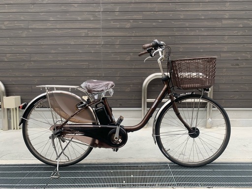 パナソニック　ビビ　DX　新基準　12AH　子供乗せ　茶　ナチュラ　アシスタ　神戸市　電動自転車　地域限定