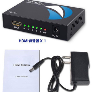 ⭐️HDMI 分配器 1入力4出力 自動切替 高解像度 1080P/2K/4K 3D視覚効果抜群の画像