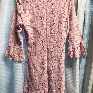 ピンク　ワンピース　ほぼ新品の画像