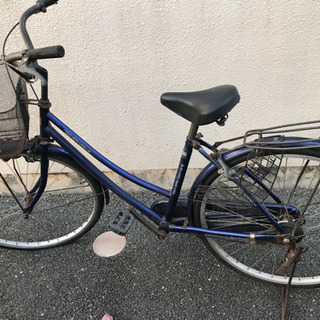 自転車 26インチ あげます！紺の画像