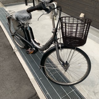 地域限定送料無料　パス　ナチュラ　8,9AH　シルバー　神戸市　電動自転車 ヤマハ パス ナチュラ 新基準 8,9AH 子供乗せ 24インチ シルバー