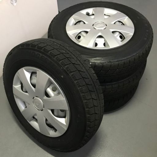 ブリヂストンVRX145/80R13ダイハツ純正ホイールキャップ付4本セット 13×4.00B +45 BRIDGESTONE BLI