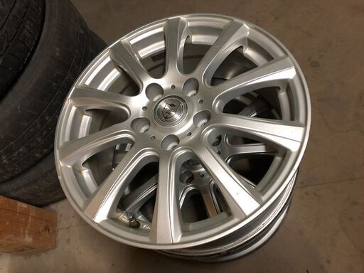 トヨタ車用アルミホイール　16インチ　エスティマで使用 WEDS JOKER 6.5J 114.3 オフセット＋40 エスティマ、アルファード、ノア、ヴォクシーなどに取付可能