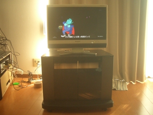 テレビ台付 20インチシャープアクオステレビ