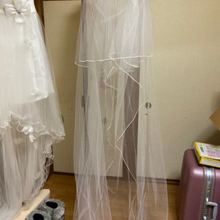 ウェディングベール　ロングの画像