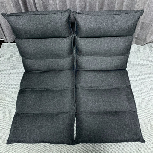 座椅子 2セット グレー