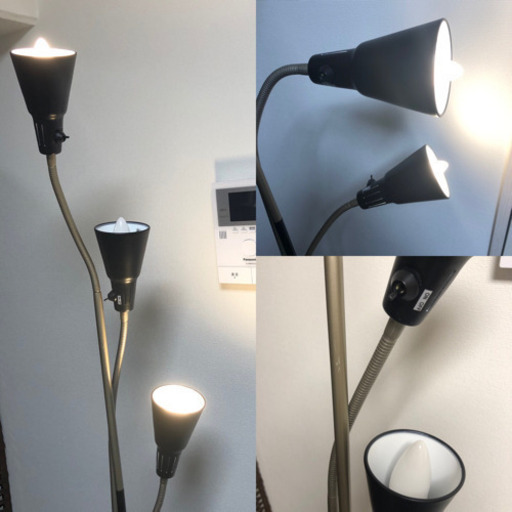IKEA KVART クヴァルト 3スポット フロアランプ スタンドライト