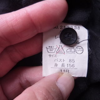 黒 カーゼ素材 襟付きボタンシャツの画像