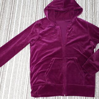 ユニクロ　ベロアパーカー