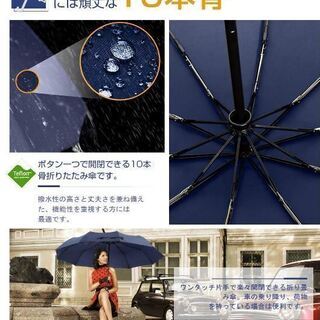  折りたたみ傘 ワンタッチ自動開閉 の画像