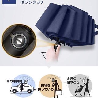  折りたたみ傘 ワンタッチ自動開閉 の画像