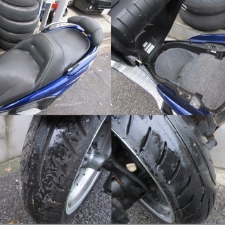 埼玉川口発！ヤマハ　マジェスティC　カスタム車　ブルー　走行少な目！の画像