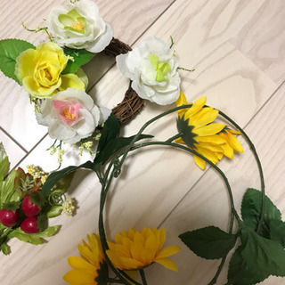 ダイソーで買った造花のお花たちの画像