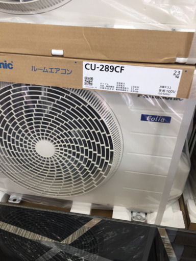 10/23東区和白   Panasonic  2.8kwルームエアコン   2019年式    CU-289CF-W   未使用品