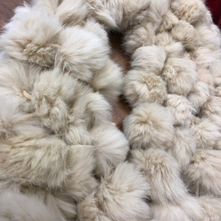 ラビットファー♡マフラーの画像