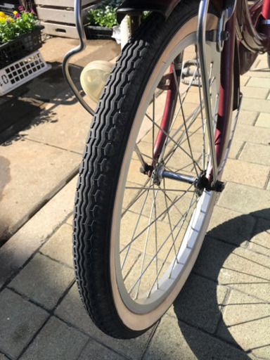 ミヤタ ババチャリ２０インチ バリ山、タイヤ代