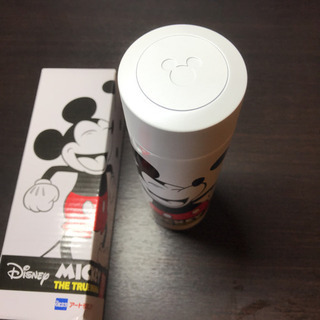 未使用　ディズニーミッキーマウス90周年記念デザイン アートオリジナルステンレスボトルの画像