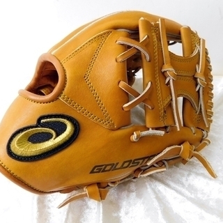C♪【未使用】アシックス♪グローブ サイズ7 軟式・内野手用 右投用 3121A206 ♪茶系♪質屋リサイクルマート宇部店♪の画像