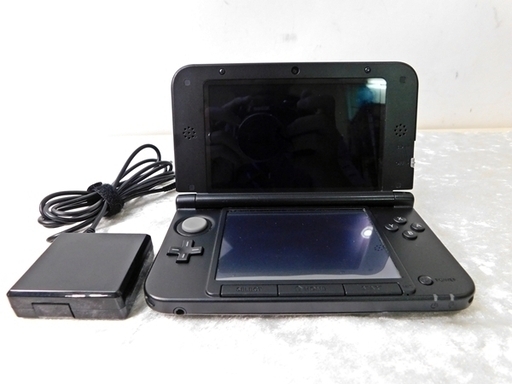 C♪美品♪任天堂 ニンテンドー 3DS LL 本体♪ブラック♪ACアダプター 付き♪NINTENDO♪質屋リサイクルマート宇部店♪