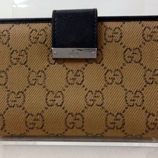 ●▲グッチ GUCCI▲Wホック長財布 74210▲財布▲ベージ...