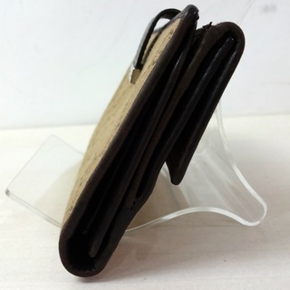 ●▲グッチ GUCCI▲Wホック長財布 74210▲財布▲ベージュ×ダークブラウン▲質屋リサイクルマート宇部店▲の画像