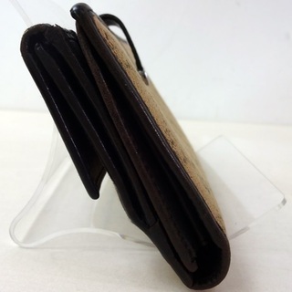 ●▲グッチ GUCCI▲Wホック長財布 74210▲財布▲ベージュ×ダークブラウン▲質屋リサイクルマート宇部店▲の画像
