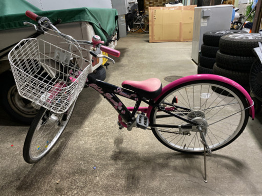 子供用　自転車　24インチ　ピンク