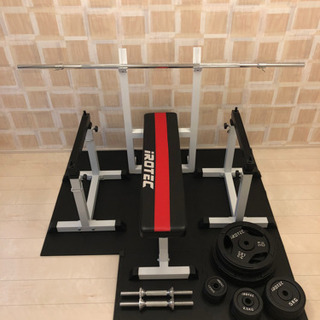 irotec ベンチプレス 100kgセット / wild fit ジムマット 硬度65