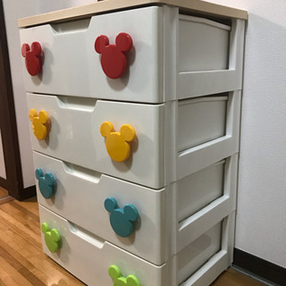 ◇ミッキー◇ 4段チェストの画像