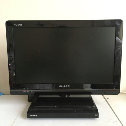 シャープ19V型テレビ、DVDプレイヤー
