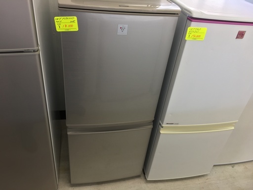 シャープ140L冷蔵庫2014年製　分解クリーニング済み！！！