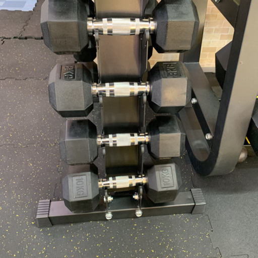 縦型ダンベルラック&1kgから10kg 