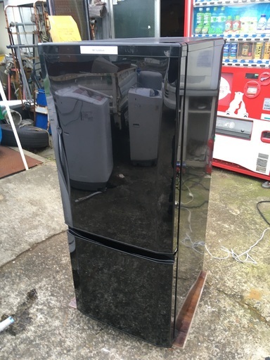 三菱 146L 2ドア冷凍冷蔵庫 MR-P15T-B 2011年製 黒