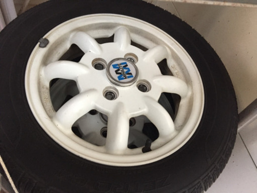 MINILITE　１３インチホイール　７部山国産タイヤ付き　４本セット