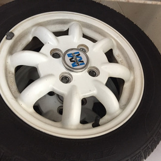 MINILITE　１３インチホイール　７部山国産タイヤ付き　４本セット