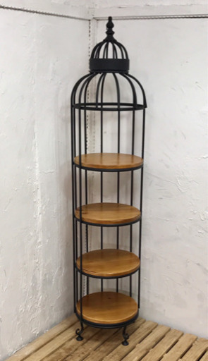 値下げしました❗️鳥かご風 飾り棚  ディスプレイラック