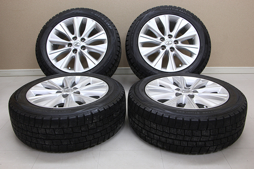 レクサス IS 純正ホイールDUNLOP WINTER MAXX 215/55R17 16年 17×7J  5H 114.3 +39?(10ET1453kxxYGG)