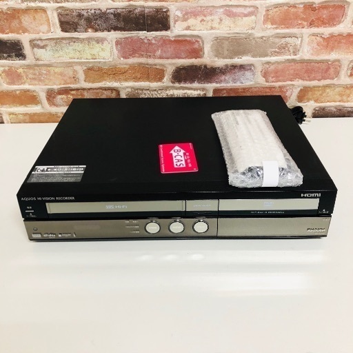 即日受渡可‍♀️SHARP AQUOS VHS HDD DVD 一体型レコーダー 8000円