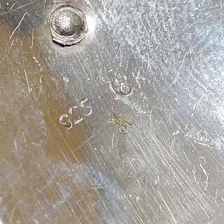 K18/SV ペルー製 ブローチ シルバー 925 民族衣装 アクセサリー ペルー雑貨 18K 【中古】の画像