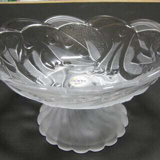 SOGA・ガラス製コンポート皿・新品未使用の画像