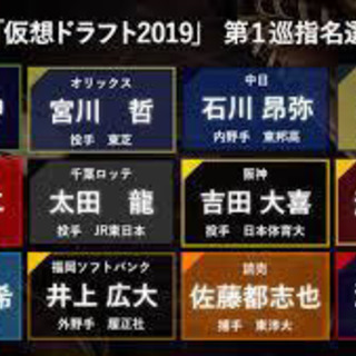 仮想ドラフト会11月3日メンバー募集中！