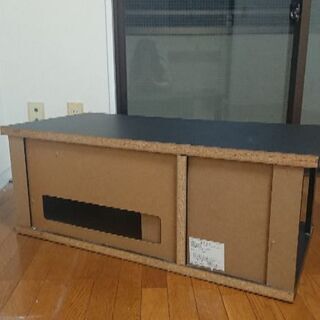 伸縮式テレビボード テレビ台 黒の画像