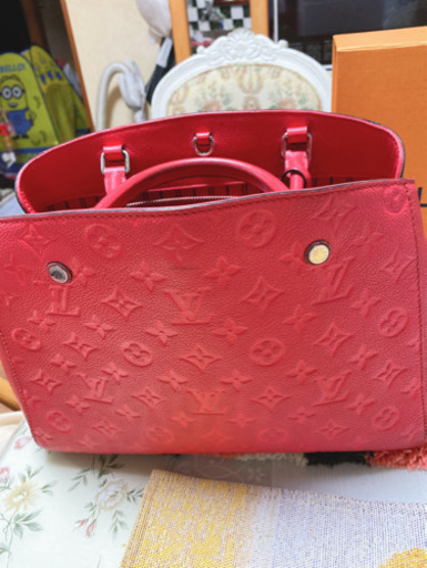 ルイヴィトン 新作 モンテーニュBB モノグラム アンプラント ハンドバッグ レザー ダリア 2WAY