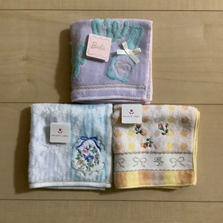 新品☆ブランドミニタオル3枚セット