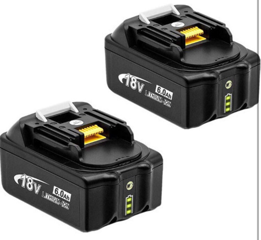 《新品未使用》リチウムイオン 二個セットマキタ18v互換バッテリー